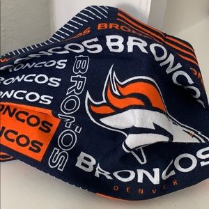 Adult Denver Broncos face Mask Cover Cotton lined
